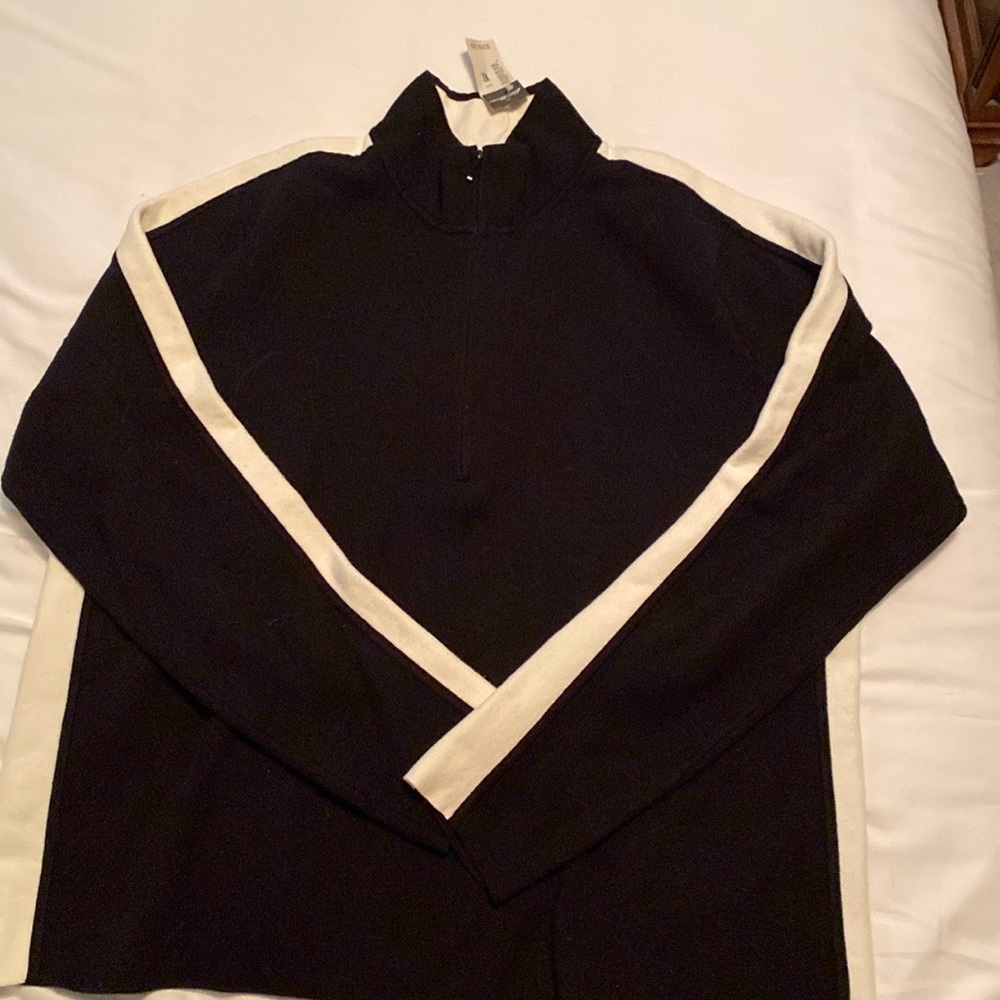 Women’s Black and White Sweater